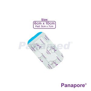 Panapore Waterproof Transparent Dressing with Absorbent Pad 6x10cm sold by 50s